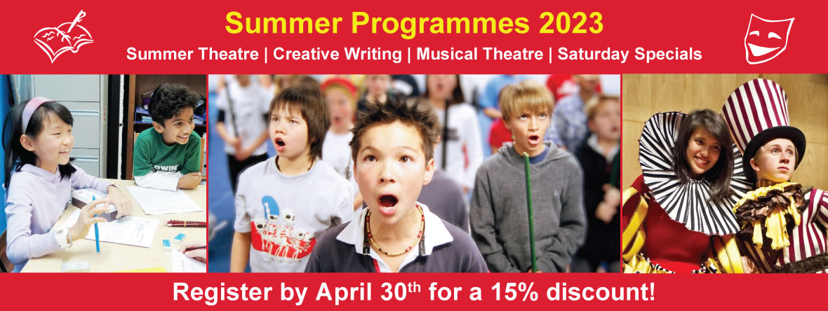 Faust 2022 Summer Programmes (Summer Theatre/Drama, Creative Writing, Musical Theatre) for Ages 3 to 16